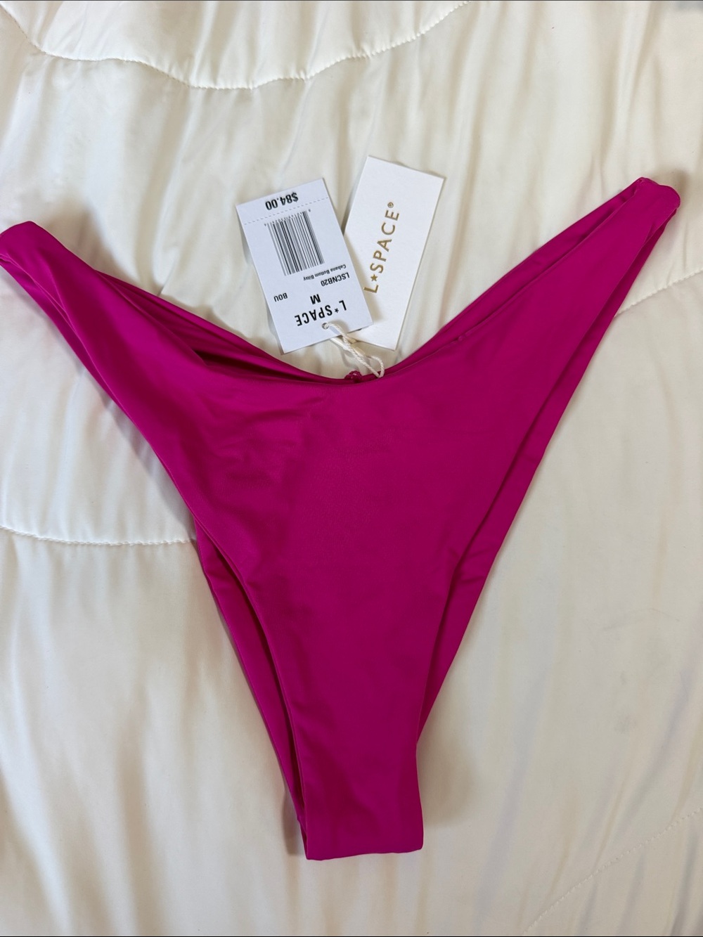 l*space Vibrant Magenta Bikini Bottom Medium